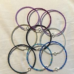 10 hand beaded bracelets!